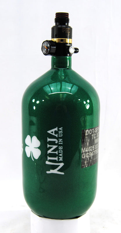 Ninja 77ci 4500psi HPA Tank - Limited Edition St. Patrick's Day Lucky Clover - Pro V2 SHP Regulator - Ninja Paintball