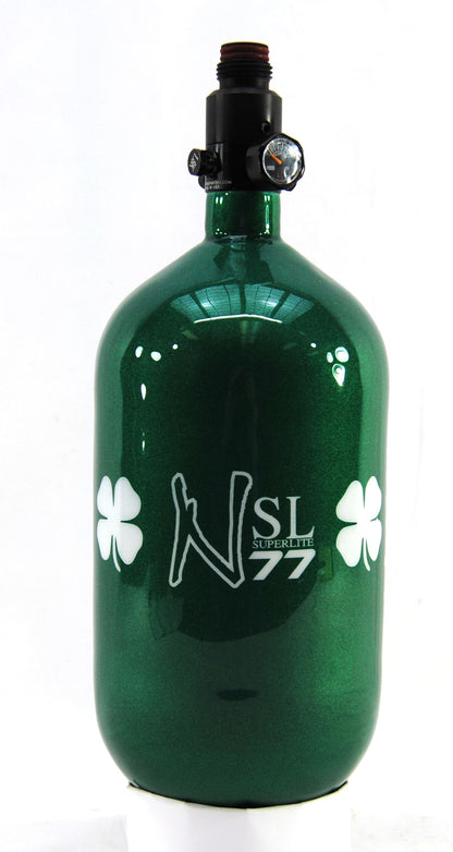 Ninja 77ci 4500psi HPA Tank - Limited Edition St. Patrick's Day Lucky Clover - Ultralite Regulator - Ninja Paintball