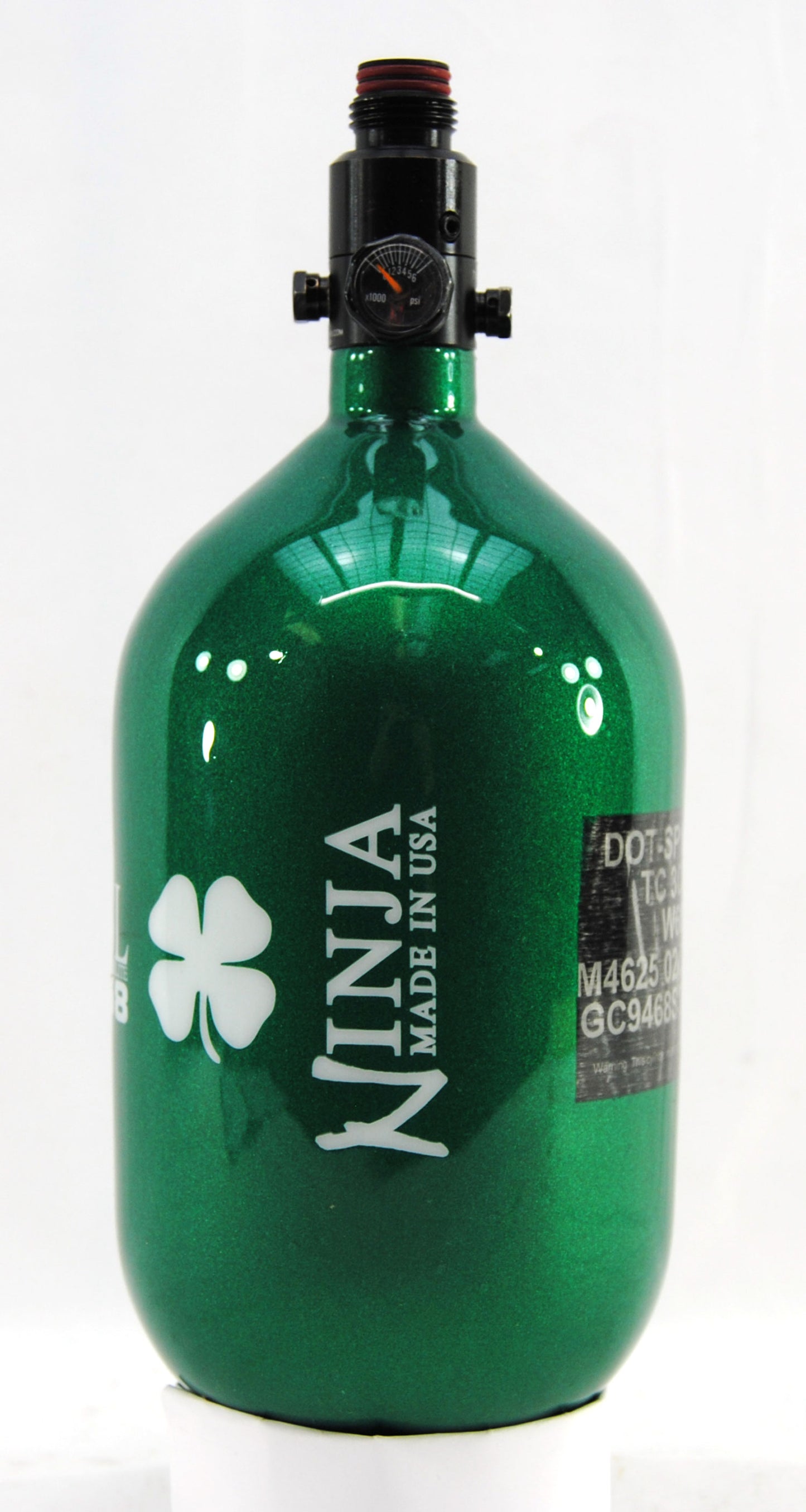 Ninja 68ci 4500psi HPA Tank - Limited Edition St. Patrick's Day Lucky Clover - Standard Regulator - Ninja Paintball