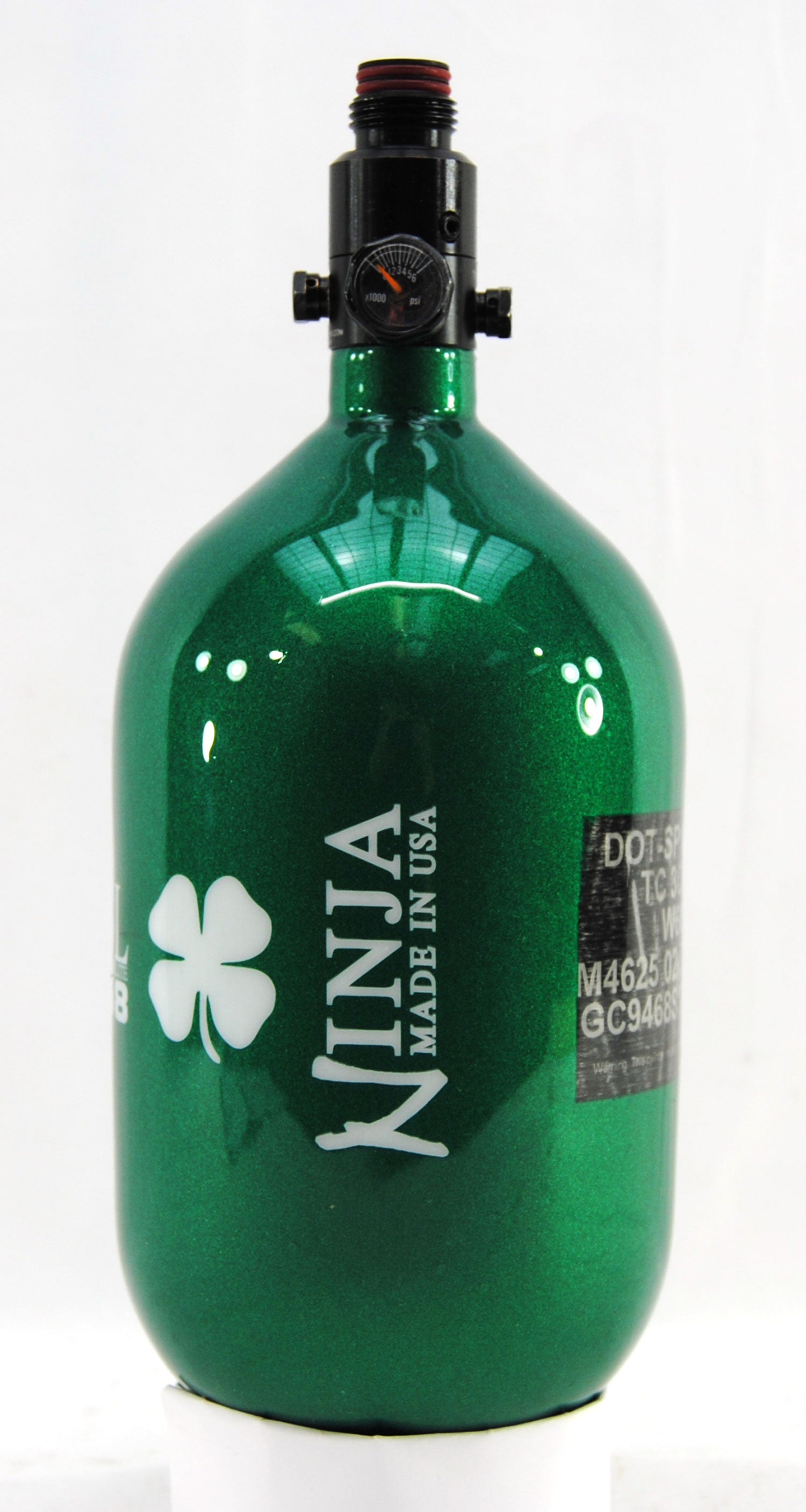 Ninja 68ci 4500psi HPA Tank - Limited Edition St. Patrick's Day Lucky Clover - Standard Regulator - Ninja Paintball