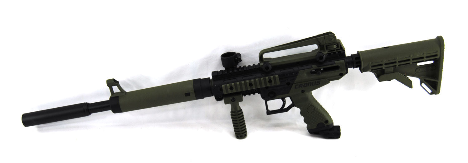 Used Tippmann Cronus Tactical w/ 3Skull Recon Barrel - Olive - Tippmann Sports