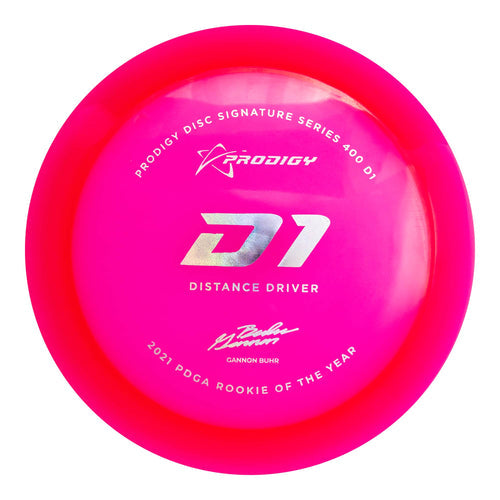 Prodigy D1 Distance Driver Disc - 400 Plastic - Gannon Buhr 2022 Signature Series