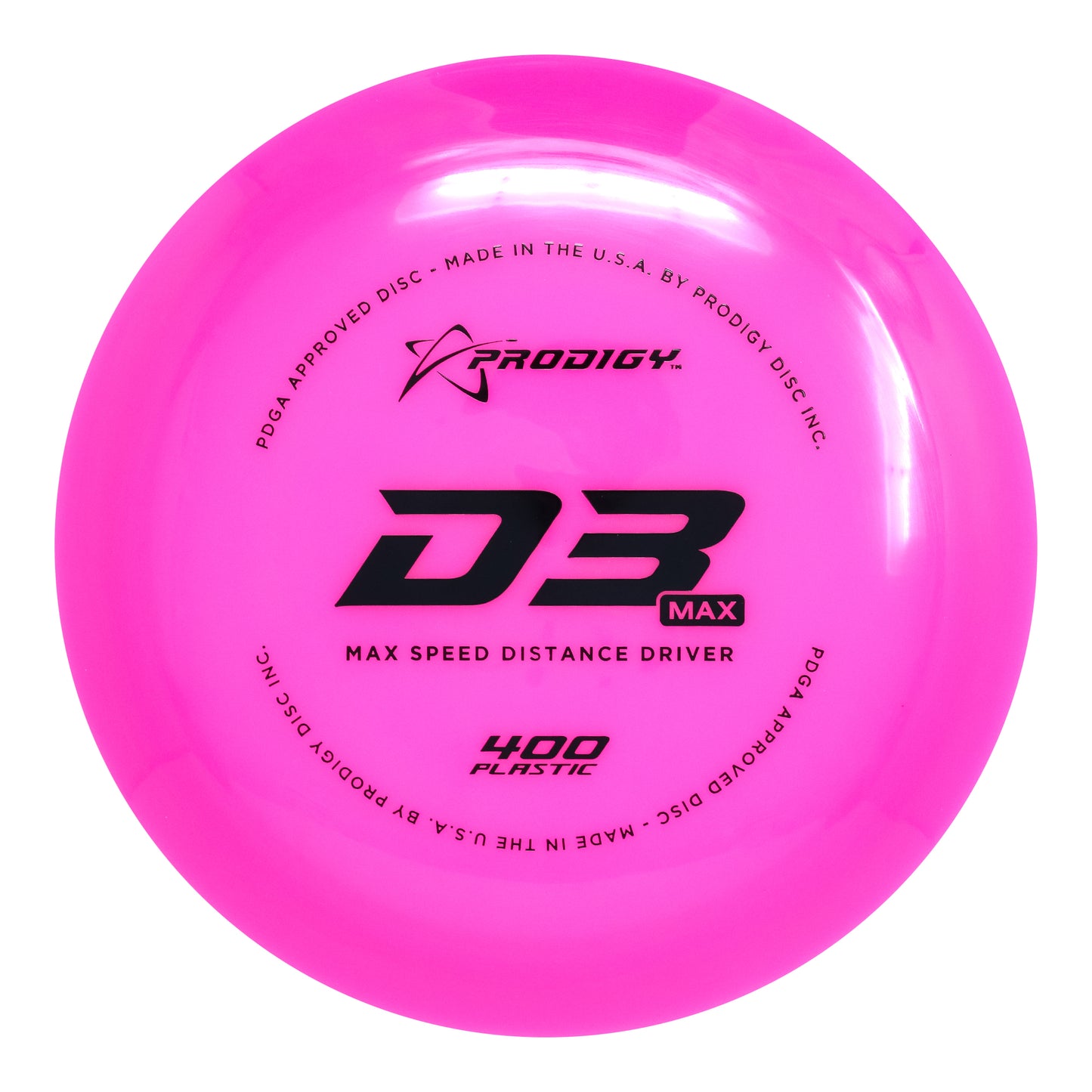 Prodigy D3 Max Distance Driver Disc - 400 Plastic