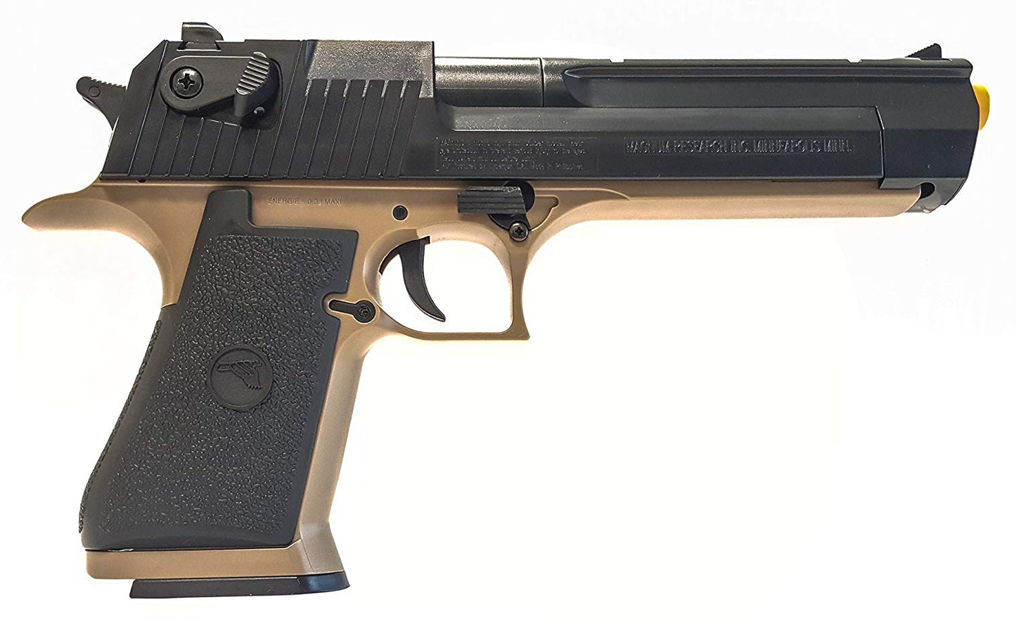 Desert Eagle Spring Powered Airsoft Pistol - Black/Dark Earth - Cybergun