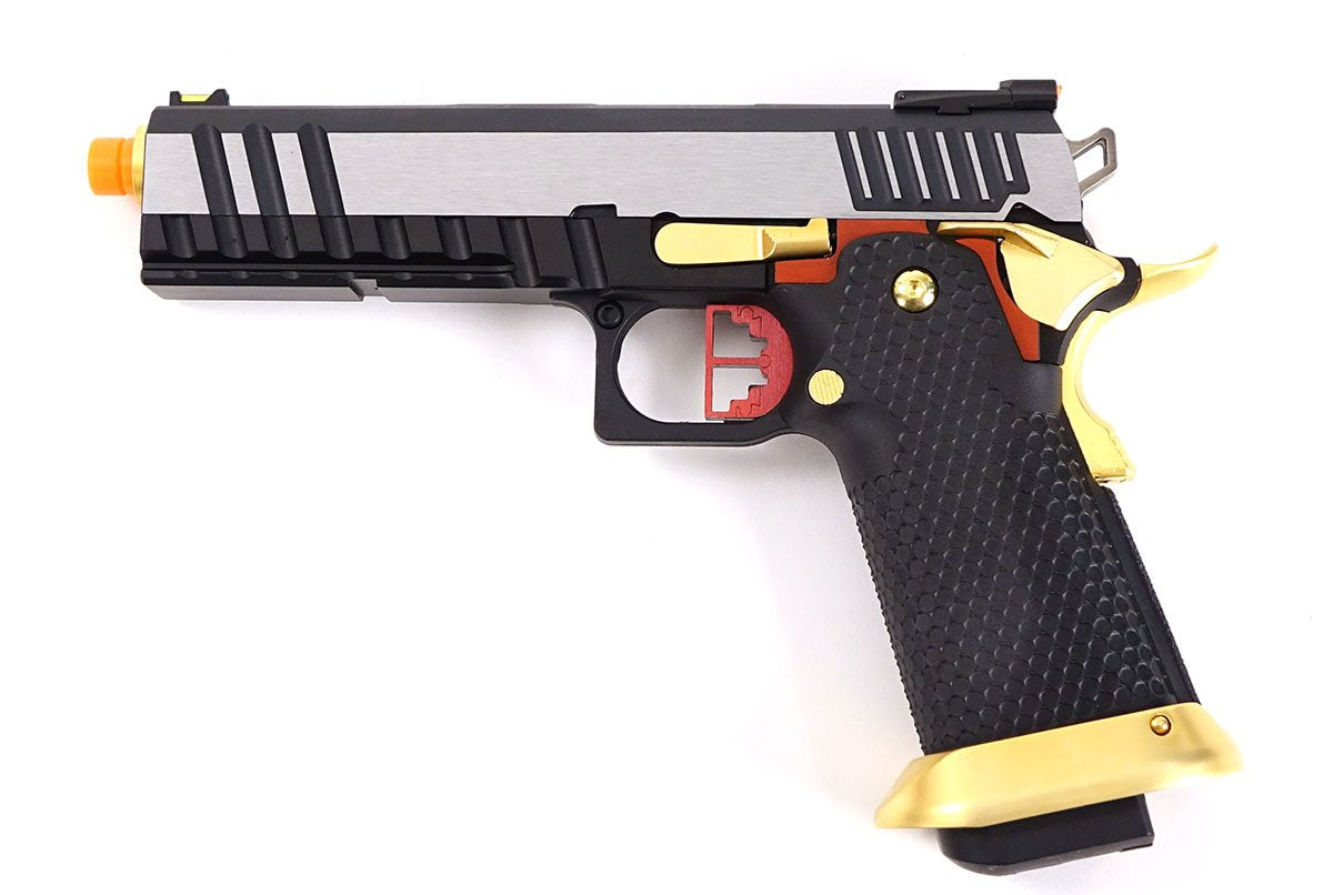 AW Custom Competitor Hi-CAPA Gas Blowback Airsoft Pistol - Two Tone - AW Custom