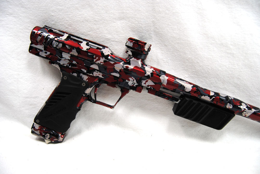 Used Bob Long MVP Red Camo Pump Paintball Marker - Bob Long