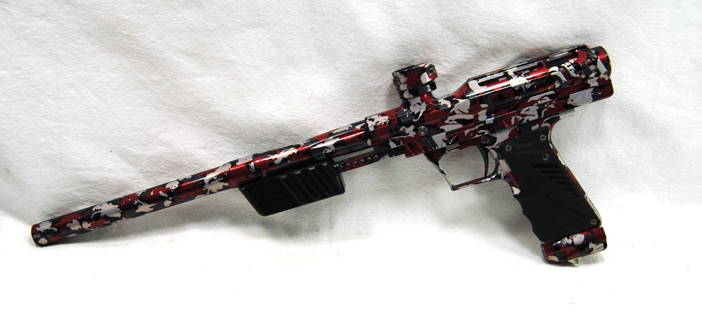 Used Bob Long MVP Red Camo Pump Paintball Marker - Bob Long