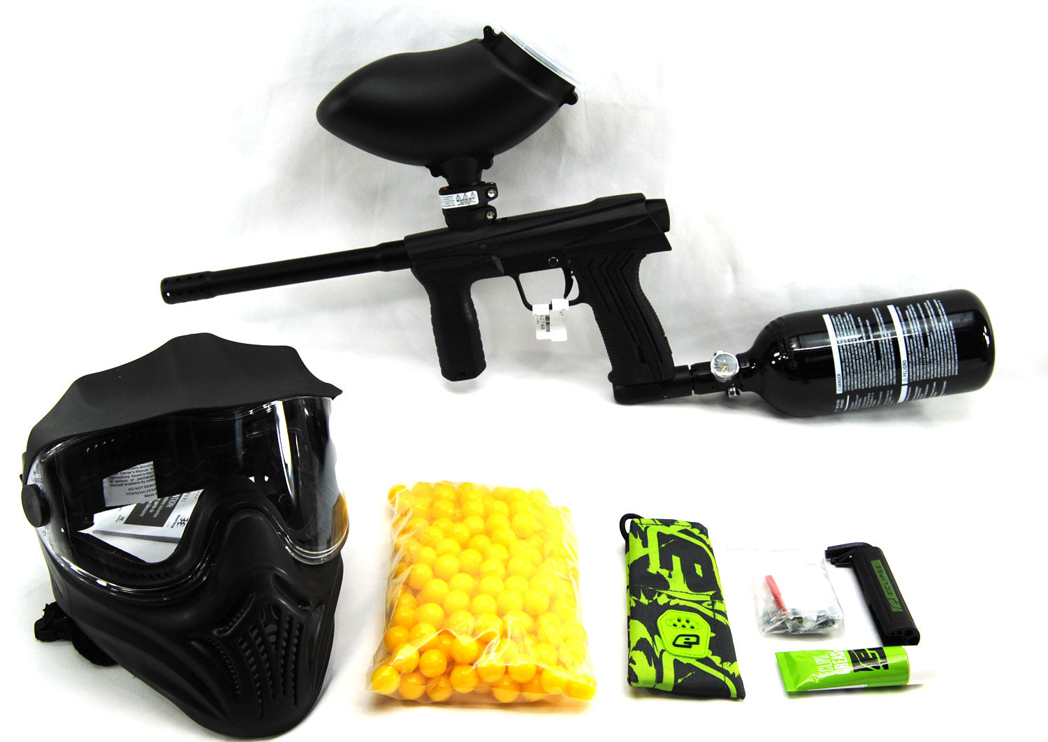 Planet Eclipse EMEK 100 Paintball Package 200 Rd Loader Paintballs 48/3000 Tank - Planet Eclipse