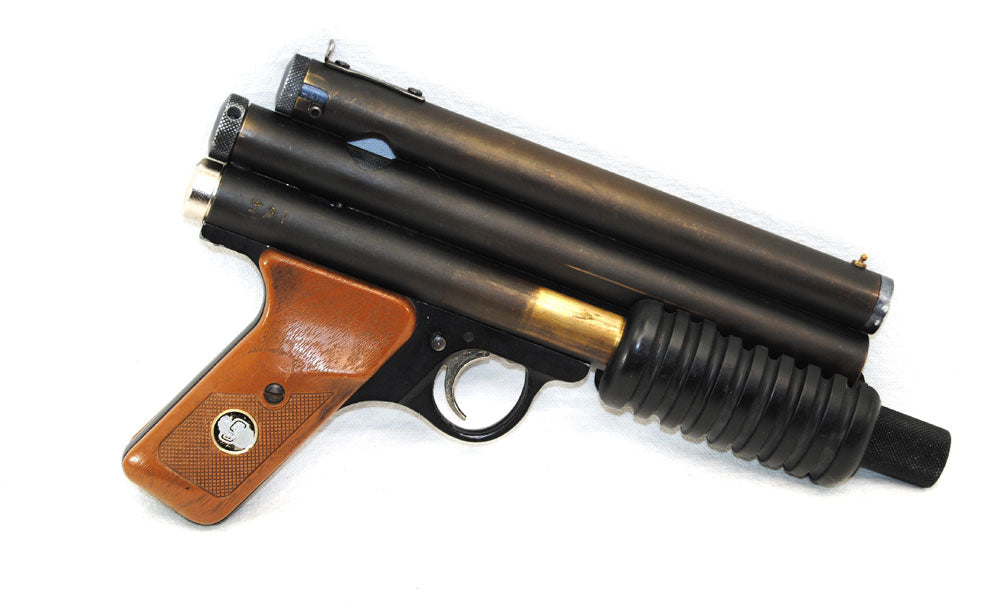 Used Sheridan PGP Pump Pistol Vintage Paintball Marker Brass Body RARE with Holster - PGP