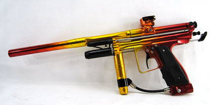 Inception Designs Retro FLE Autococker - Red/Yellow Fade - Inception Designs