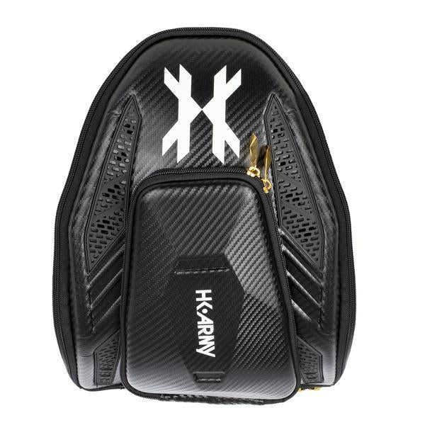 HK Army Exo Goggle Case - Black Carbon Fiber w/ Gold Zipper - HK Army