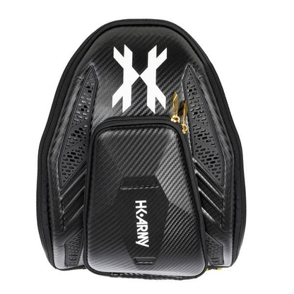 HK Army Exo Goggle Case - Black Carbon Fiber w/ Gold Zipper - HK Army