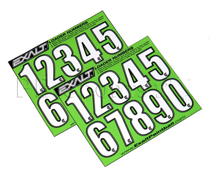 Exalt Loader Number Sticker Sheet - Exalt