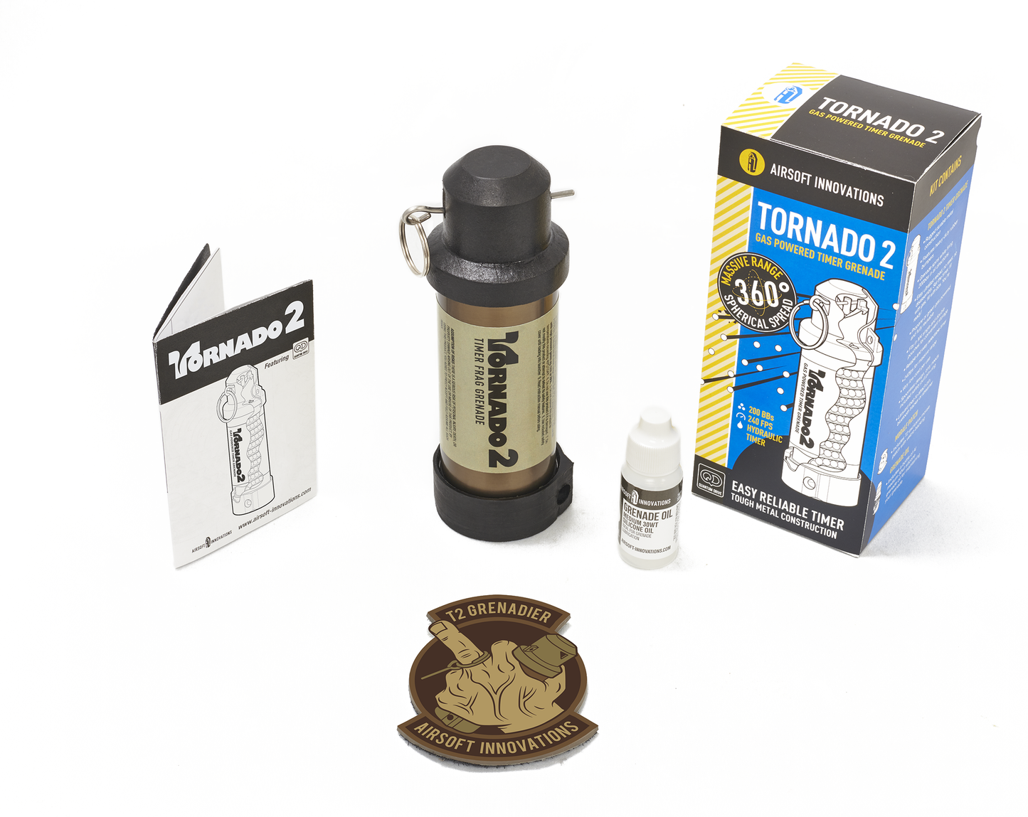 Airsoft Innovations Tornado 2 Gas Powered Airsoft Timer Device - FDE - Airsoft Innovations