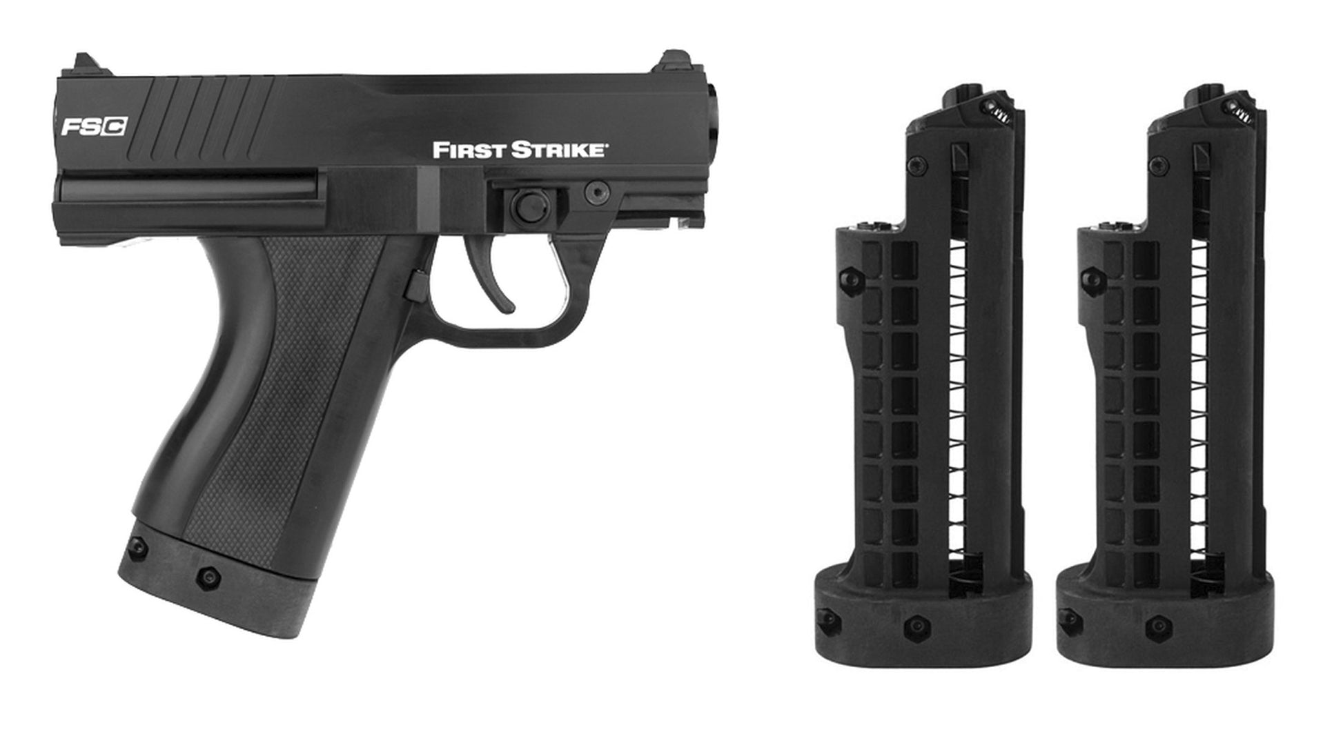 First Strike FSC (First Strike Compact) Paintball Pistol with 3 Mags - Black - First Strike