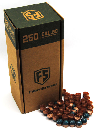 First Strike Rounds - 250ct - Smoke/Copper-Blue - First Strike