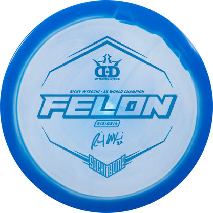 Dynamic Discs Fuzion Orbit Felon Disc - Ricky Wysocki Sockibomb Stamp