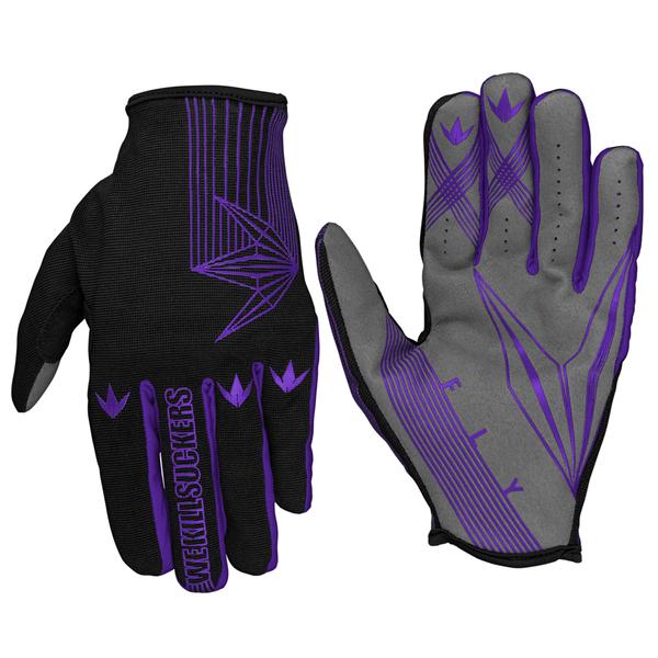 Bunker Kings Fly Featherlite Gloves - Purple - Large/XLarge - Bunker Kings