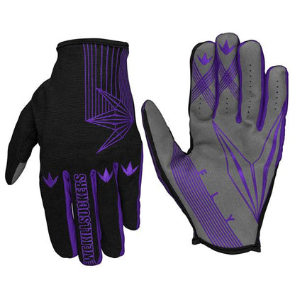 Bunker Kings Fly Featherlite Gloves - Purple - Large/XLarge - Bunker Kings