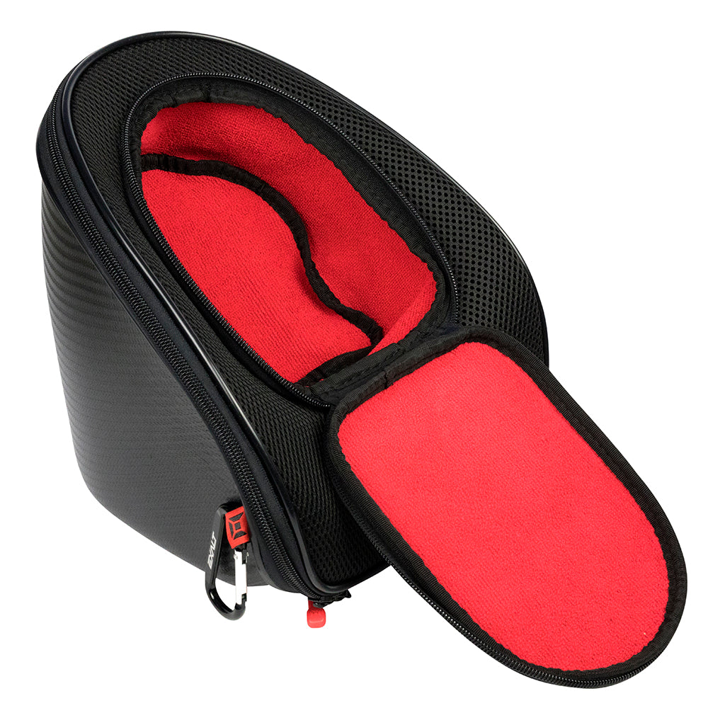 Exalt Carbon Universal Goggle Case - V3 Black/Red - Exalt