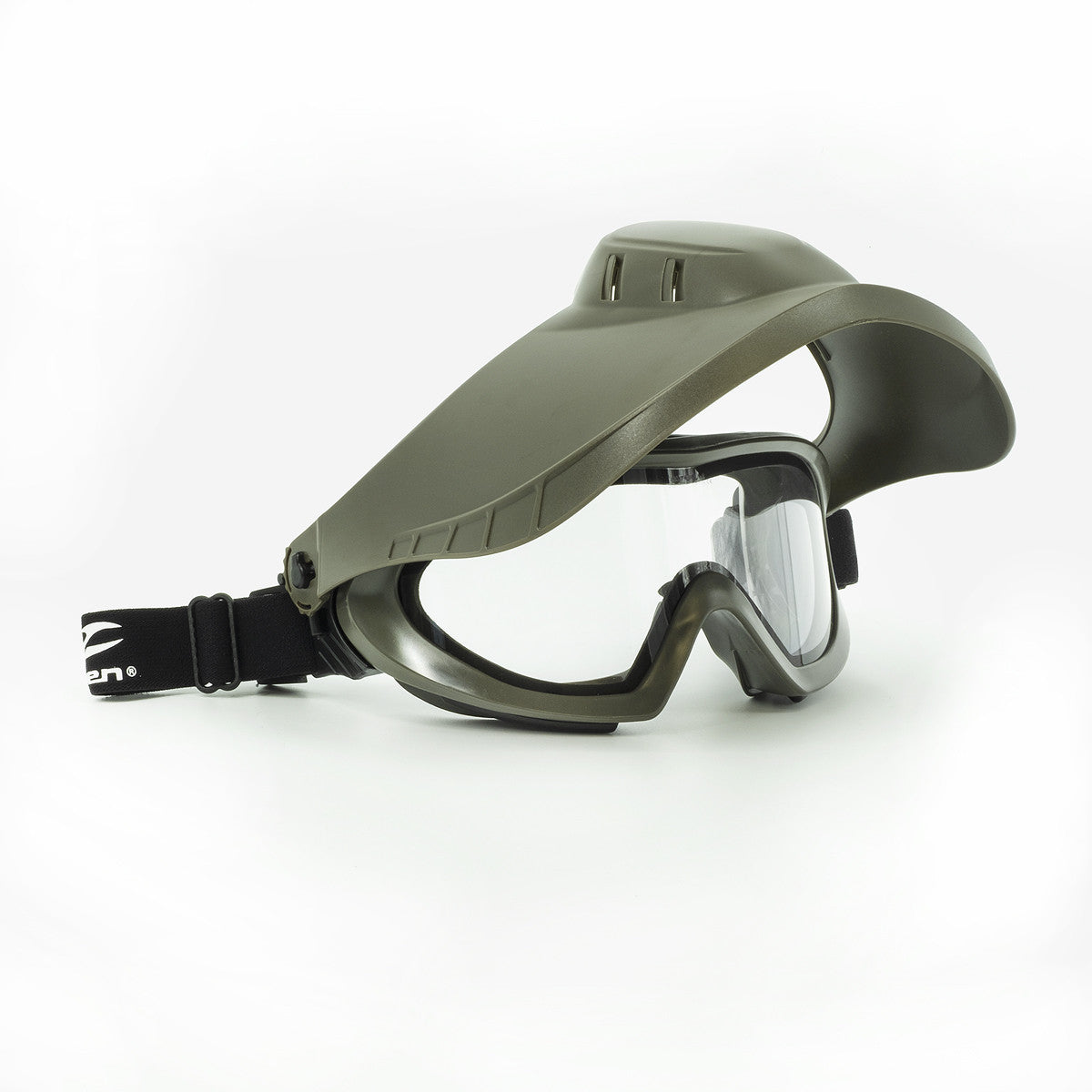 Valken VSM Thermal w/Face Shield Olive - Clear Lens - Valken Paintball