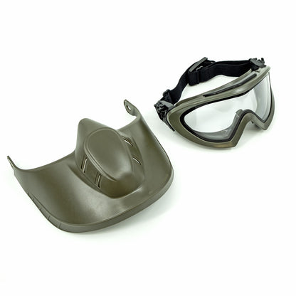 Valken VSM Thermal w/Face Shield Olive - Clear Lens - Valken Paintball