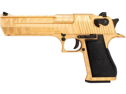 WE-Tech Desert Eagle Full Metal Gas Blowback Airsoft Pistol - Gold Tigerstripe - Evike