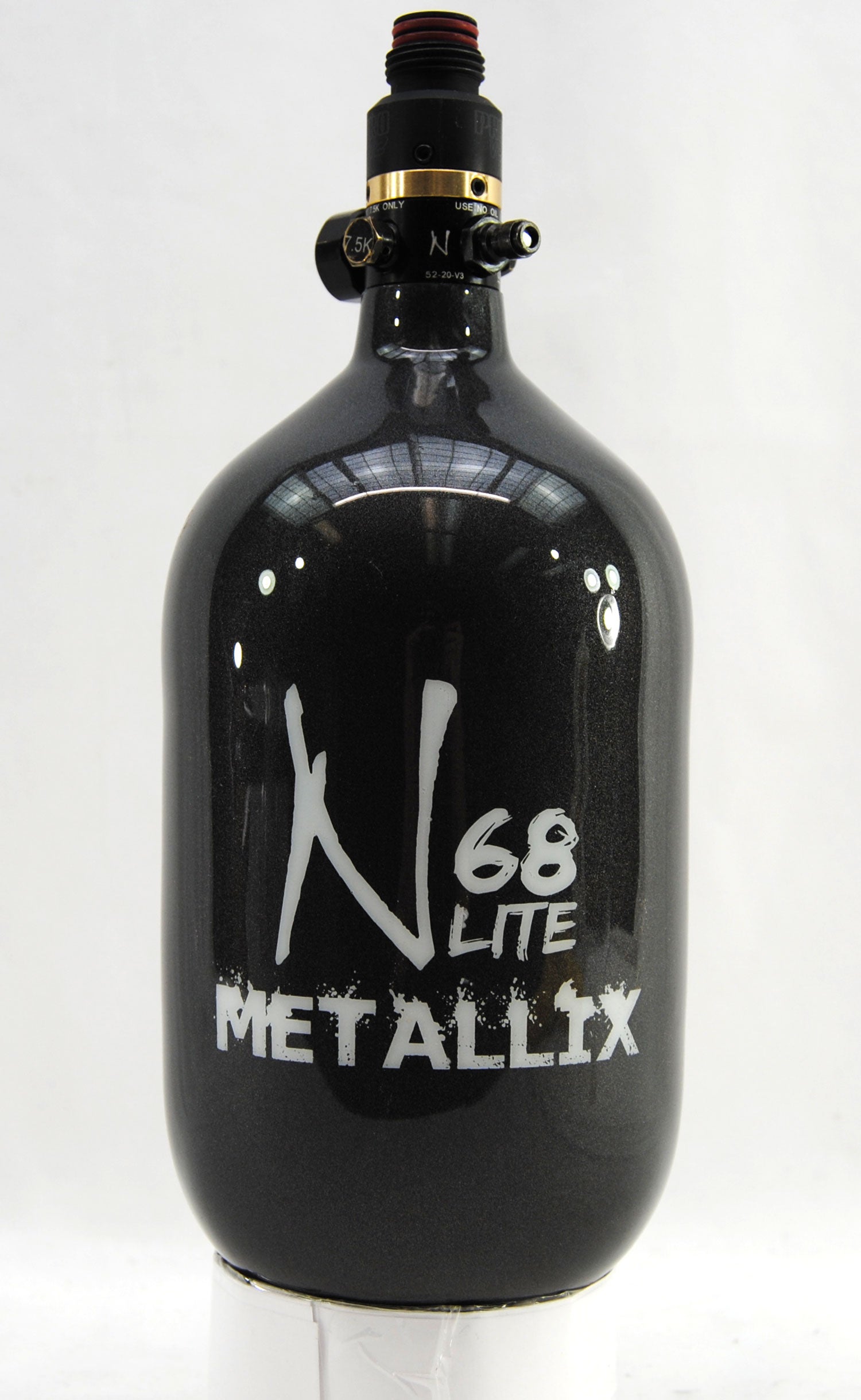 Ninja METALLIX 68ci 4500psi HPA Tank - Gunmetal - Ninja Paintball
