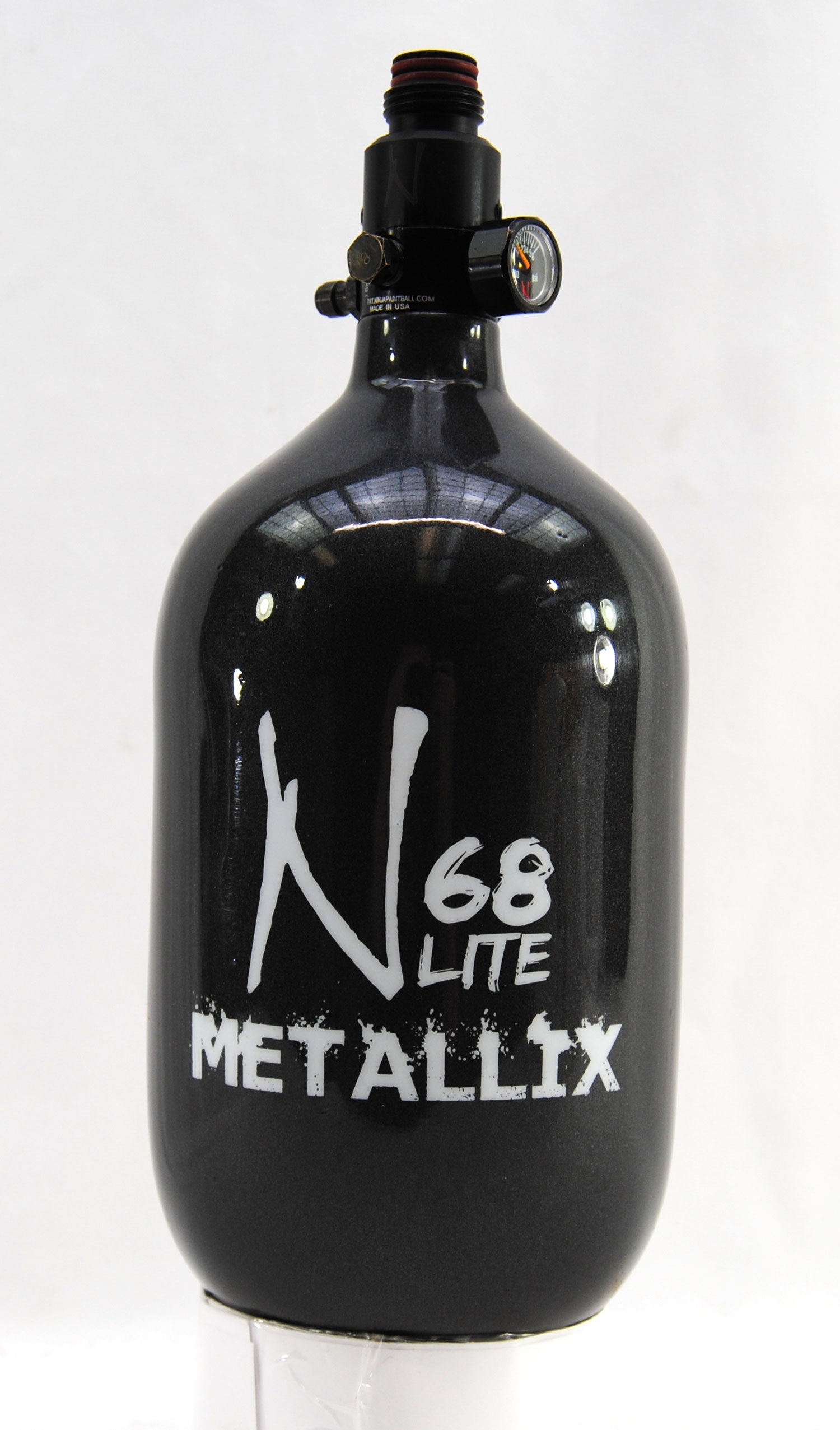 Ninja METALLIX 68ci 4500psi HPA Tank - Gunmetal - Ninja Paintball