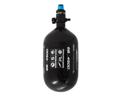 HK Army AeroLite "EXTRA LITE" Tank w/ Aerolite2 Pro Reg - 68ci / 4500psi - Black - HK Army