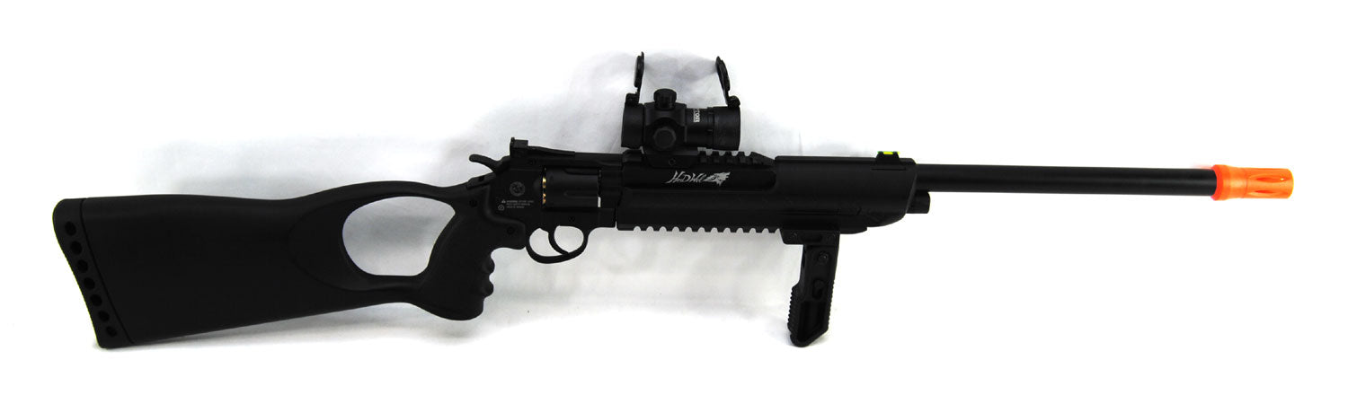 WinGun Herd Wolf Model M711 Airsoft Revolver Carbine Combo Package - Evike