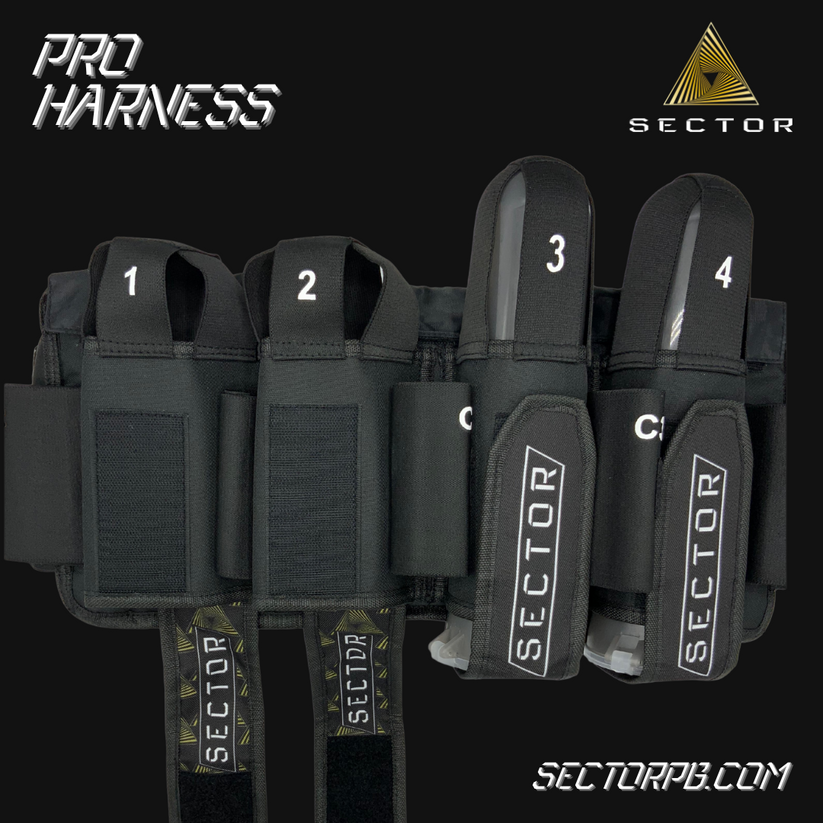 Sector Paintball Pro Harness 4+7 Black