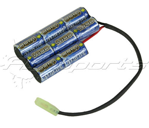 Intellect 9.6V 1600mAh PEQ Custom Battery Pack for Airsoft Guns - Valken