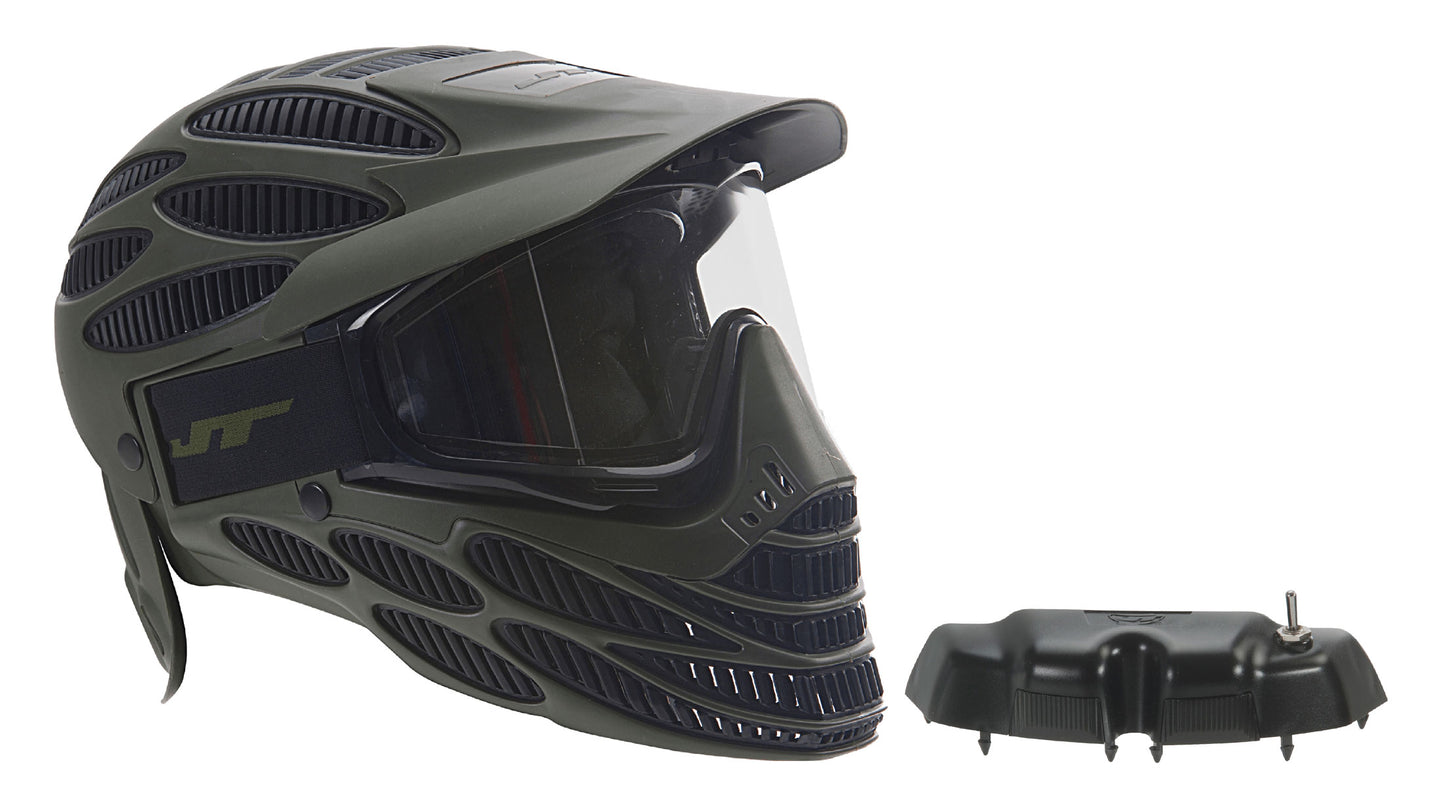 JT Spectra Flex 8 Full Head Paintball Mask - Olive/Black + Vortex II Fan - JT