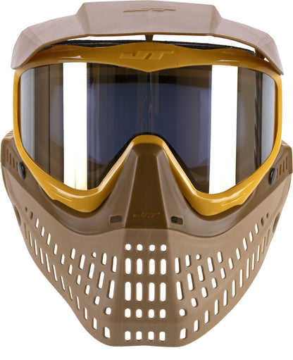 JT Spectra Proflex LE Goggle - Brown/Tan/Gold - w/ Prism 2.0 Gold + Vortex II Fan - JT