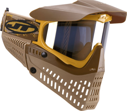 JT Spectra Proflex LE Goggle - Brown/Tan/Gold - w/ Prism 2.0 Gold + Vortex II Fan - JT