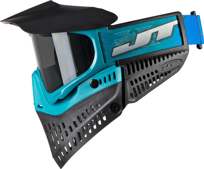 JT Spectra Proflex LE Team Series Goggle - X-Factor Teal/Black - Smoke Thermal Lens + Vortex II Fan - JT