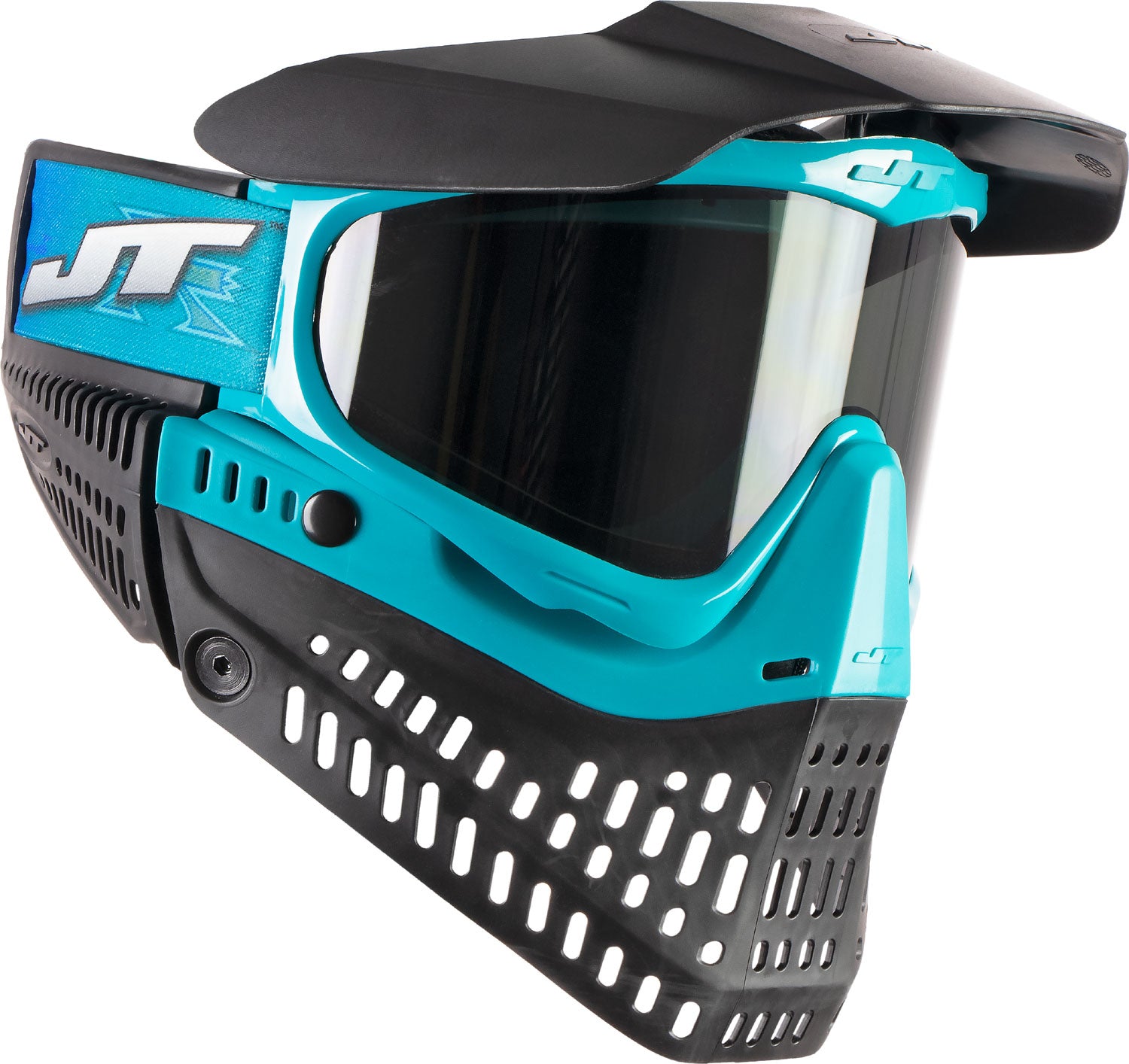 JT Spectra Proflex LE Team Series Goggle - X-Factor Teal/Black - Smoke Thermal Lens + Vortex II Fan - JT