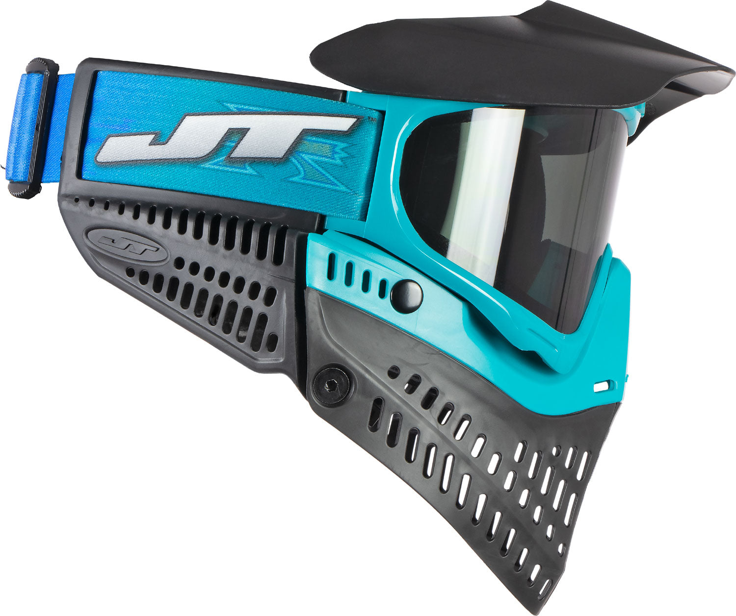 JT Spectra Proflex LE Team Series Goggle - X-Factor Teal/Black - Smoke Thermal Lens + Vortex II Fan - JT