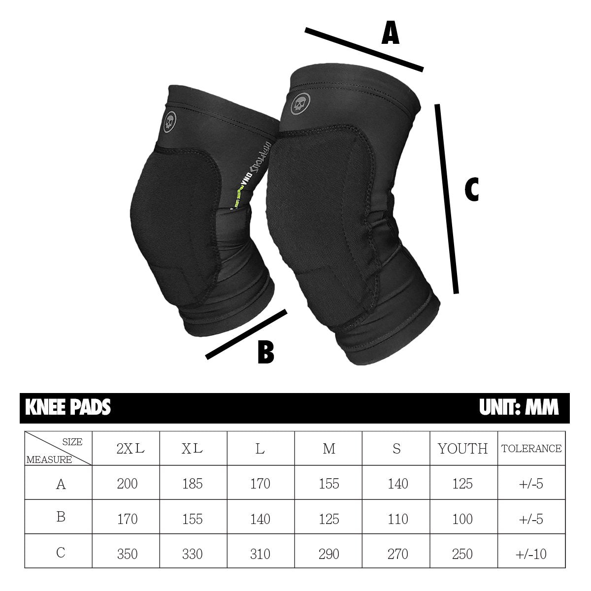 Infamous Paintball Pro DNA Minimalist Compression Knee Pads - Infamous