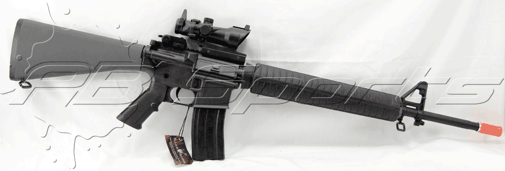 King Arms M16A3 Airsoft AEG With Red Dot Optic Included - Classic Army
