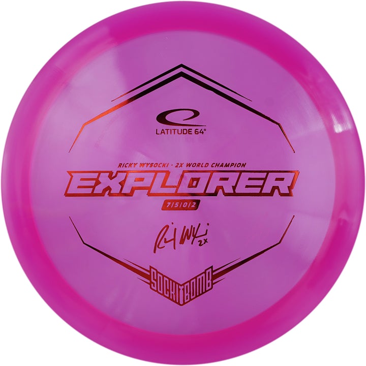 Latitude 64 Opto Explorer Disc - Ricky Wysocki Sockibomb Stamp