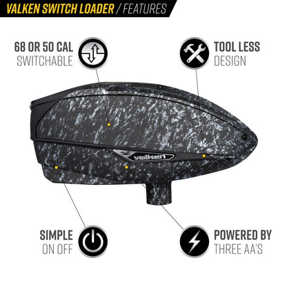Valken VSL Electronic Loader - Alloy Series - Slate - Valken Paintball