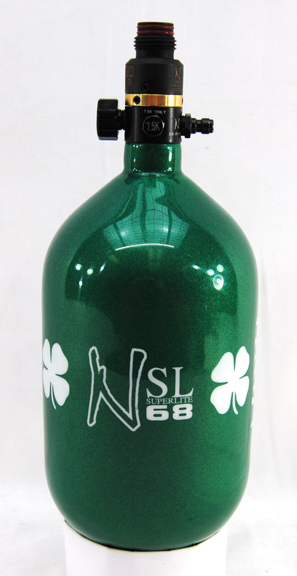Ninja 68ci 4500psi HPA Tank - Limited Edition St. Patrick's Day Lucky Clover - Pro V2 SLP Regulator - Ninja Paintball