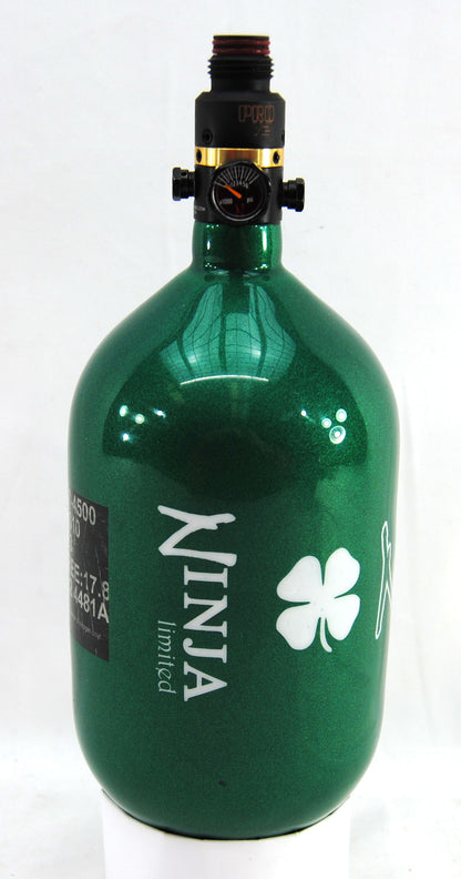 Ninja 68ci 4500psi HPA Tank - Limited Edition St. Patrick's Day Lucky Clover - Pro V2 Regulator - Ninja Paintball
