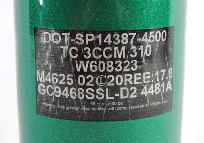 Ninja 68ci 4500psi HPA Tank - Limited Edition St. Patrick's Day Lucky Clover - Pro V2 Regulator - Ninja Paintball