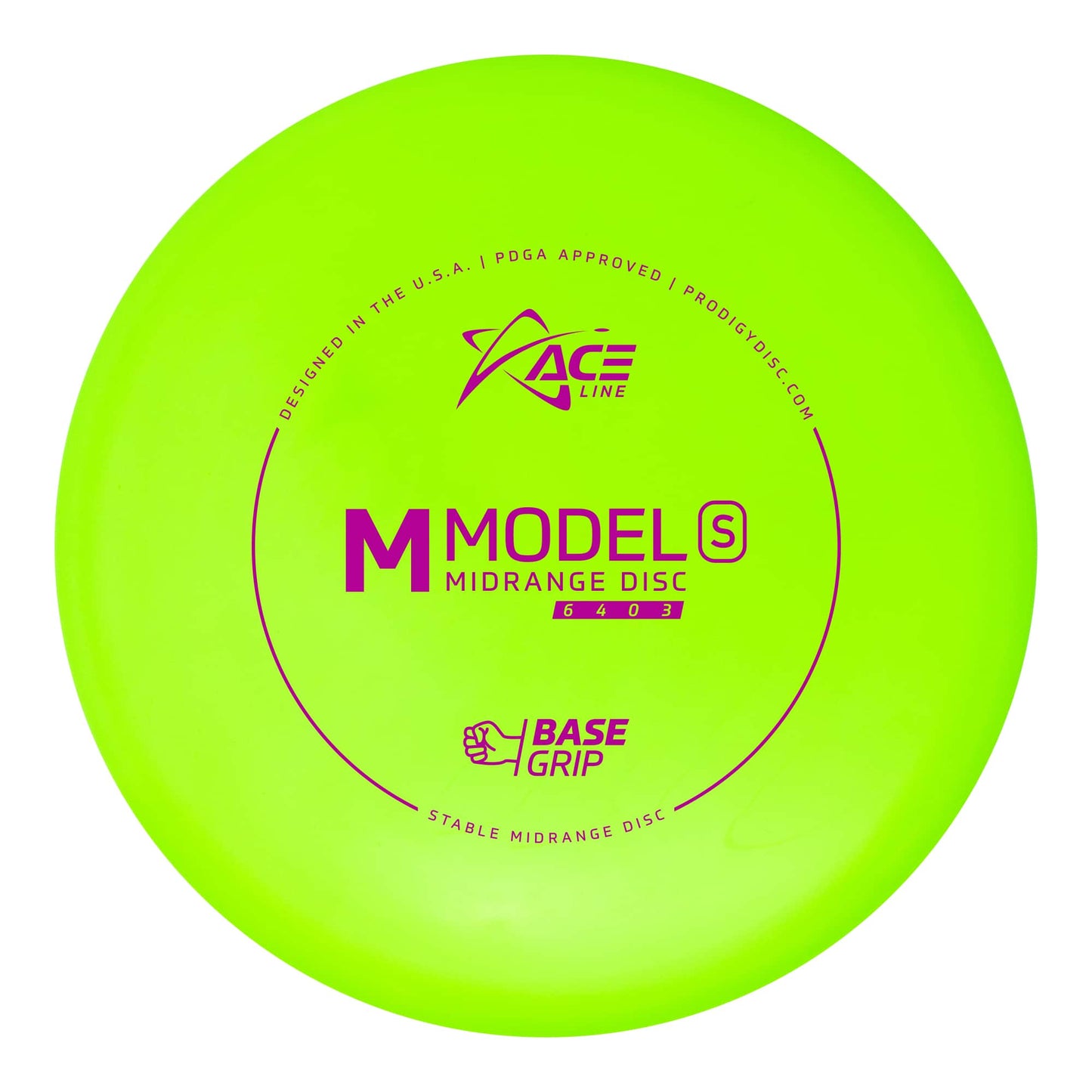 Prodigy Ace Line M Model S Midrange Disc - Basegrip Plastic