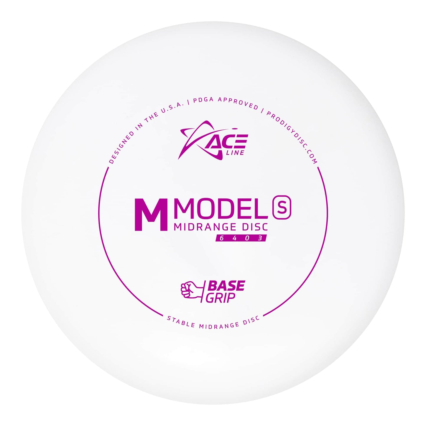 Prodigy Ace Line M Model S Midrange Disc - Basegrip Plastic