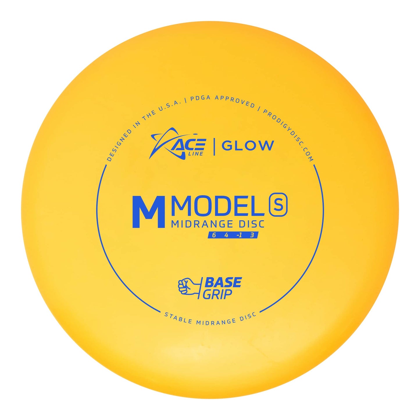 Prodigy Ace Line M Model S Midrange Disc - Basegrip Glow Plastic