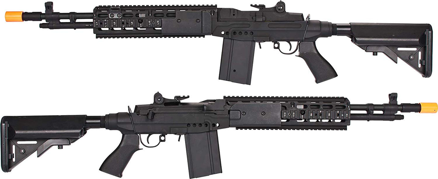 CYMA Full Metal M14 EBR DMR Airsoft AEG w/ Crane Stock - Black - Evike